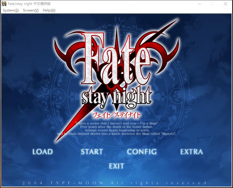 Fate Stay Night 命运守护之夜フェイト/ステイナイト