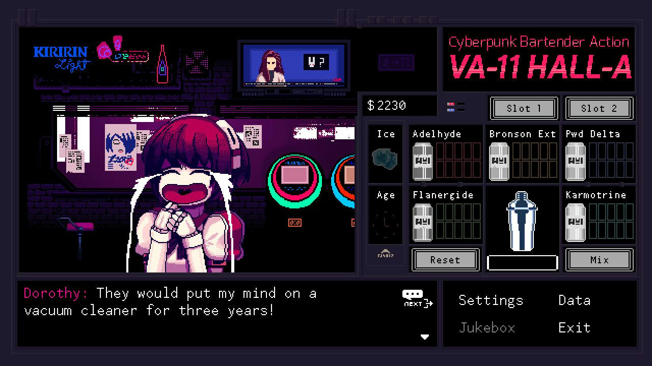 VA-11 Hall-A：赛博朋克酒保行动 Cyberpunk Bartender Action v1.3 免安装中文版[228MB]【B0501】